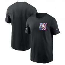 Футболка New York Giants Nike 2023 NFL Crucial Catch Sideline Tri-Blend - Black