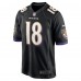 Игровая джерси Baltimore Ravens Roquan Smith Nike Black Alternate Game