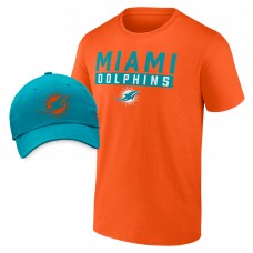 Футболка Бейсболка Miami Dolphins & Combo Pack - Orange/Aqua