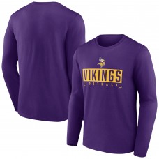 Футболка с длинным рукавом Minnesota Vikings Stack The Box - Purple