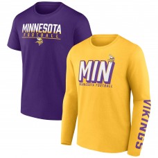 Футболка Minnesota Vikings Two-Pack Combo Set - Gold/Purple