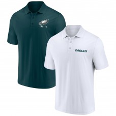 Поло Philadelphia Eagles Lockup Two-Pack Set - White/Midnight Green