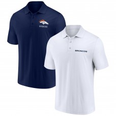 Поло Denver Broncos Lockup Two-Pack Set - White/Navy