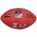 Мяч американского футбола NFL Breece Hall New York Jets Autographed Authentic NFL Duke Full Color