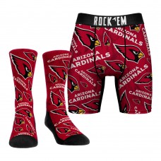 Набор трусы и носки Arizona Cardinals Rock Em Socks All-Over Logo