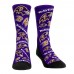 Baltimore Ravens Rock Em Socks All-Over Logo Underwear and Crew Socks Combo Pack