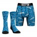 Detroit Lions Rock Em Socks All-Over Logo Underwear and Crew Socks Combo Pack
