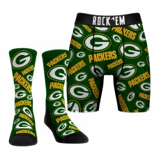 Набор трусы и носки Green Bay Packers Rock Em All-Over Logo