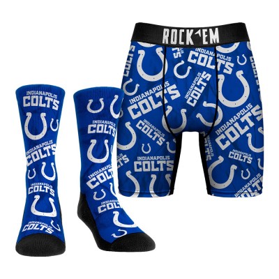 Носки и трусы Indianapolis Colts Rock Em Socks All-Over Logo
