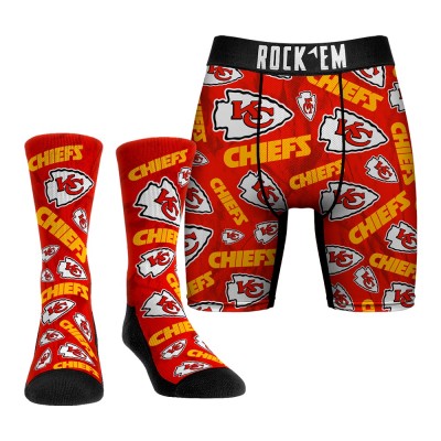 Набор трусы и носки Kansas City Chiefs Rock Em All-Over Logo