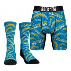 Набор трусы и носки Los Angeles Chargers Rock Em Socks All-Over Logo