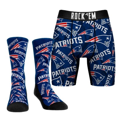Набор трусы и носки New England Patriots Rock Em All-Over Logo