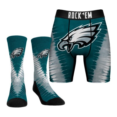 Трусы и носки Philadelphia Eagles Rock Em Socks V Tie-Dye