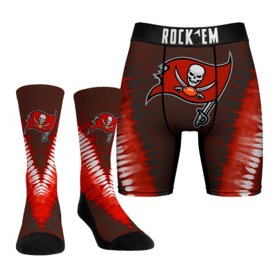 Галстук Набор трусы и носки Tampa Bay Buccaneers Rock Em V-Dye