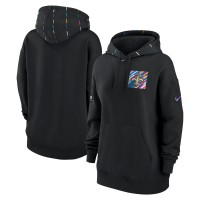 Толстовка Женская New Orleans Saints Nike Black 2023 NFL Crucial Catch Club