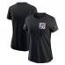 Футболка Женская Atlanta Falcons Nike Black Crucial Catch Sideline Tri-Blend
