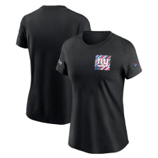 Женская футболка New York Giants Nike Crucial Catch Sideline Tri-Blend - Black Женская футболка New York Giants Nike Crucial Catch Sideline Tri-Blend - Black