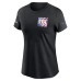 Женская футболка New York Giants Nike Crucial Catch Sideline Tri-Blend - Black