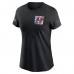 Футболка Женская Tampa Bay Buccaneers Nike Black Crucial Catch Sideline Tri-Blend