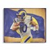 Cooper Kupp Los Angeles Rams Stretched 20 x 24 Canvas Giclee Print - Designed and Signed by Artist Brian Konnick - Limited Edition of 25