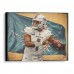 Tua Tagovailoa Miami Dolphins Stretched 20 x 24 Canvas Giclee Print - Designed and Signed by Artist Brian Konnick - Limited Edition of 25