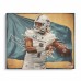 Tua Tagovailoa Miami Dolphins Stretched 20 x 24 Canvas Giclee Print - Designed and Signed by Artist Brian Konnick - Limited Edition of 25