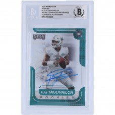 Autographed Miami Dolphins Tua Tagovailoa 2020 Panini Momentum #M-2 Beckett Fanatics Witnessed Authenticated Rookie Card