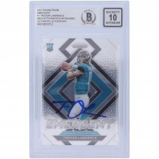 Autographed Jacksonville Jaguars Trevor Lawrence 2021 Panini Prizm 1 Emergent #E-1 Beckett Fanatics Witnessed Authenticated 10 Rookie Card
