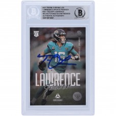 Autographed Jacksonville Jaguars Trevor Lawrence 2021 Panini Chronicles Luminance #201 Beckett Fanatics Witnessed Authenticated Rookie Card