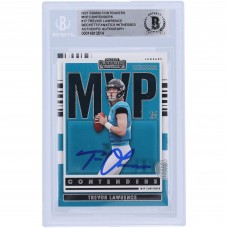 Autographed Jacksonville Jaguars Trevor Lawrence 2021 Panini MVP Contenders #MVP-TLA Beckett Fanatics Witnessed Authenticated Rookie Card