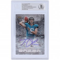Autographed Jacksonville Jaguars Trevor Lawrence 2021 Panini Prizm Break #PB-6 Beckett Fanatics Witnessed Authenticated Rookie Card