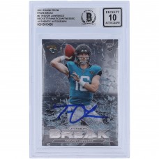 Autographed Jacksonville Jaguars Trevor Lawrence 2021 Panini Prizm Break #PB-6 Beckett Fanatics Witnessed Authenticated 10 Rookie Card