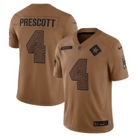 Джерси Dak Prescott Dallas Cowboys Nike 2023 Salute To Service Limited - Brown