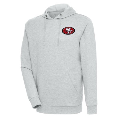 Толстовка San Francisco 49ers Antigua Action Lightweight - Heather Gray