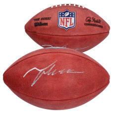 Talanoa Hufanga Denver Broncos Autographed Fanatics Authentic Wilson Duke Full Color Football