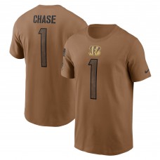 Футболка Ja'Marr Chase Cincinnati Bengals Nike 2023 Salute To Service- Brown