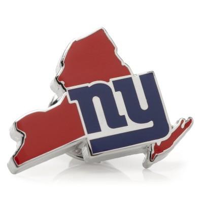 Запонки New York Giants Team Logo Team State Shaped