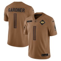 Джерси Ahmad Sauce Gardner New York Jets Nike 2023 Salute To Service Limited - Brown