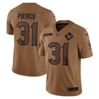 Джерси Dameon Pierce Houston Texans Nike 2023 Salute To Service Limited - Brown