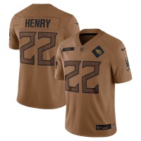 Джерси Derrick Henry Tennessee Titans Nike 2023 Salute To Service Limited - Brown