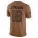 Джерси Justin Jefferson Minnesota Vikings Nike 2023 Salute To Service Limited - Brown