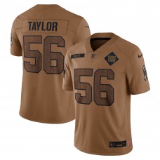 Джерси Lawrence Taylor New York Giants Nike 2023 Salute To Service Retired Player Limited - Brown