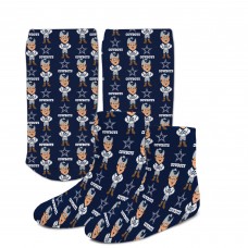 Toddler Dallas Cowboys For Bare Feet Dyenamic Printed Mascot Socks Toddler Dallas Cowboys For Bare Feet Dyenamic Printed Mascot Socks