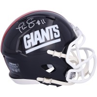 Phil Simms New York Giants Autographed Fanatics Authentic Riddell 1981-1999 Throwback Speed Mini Helmet