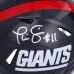 Phil Simms New York Giants Autographed Fanatics Authentic Riddell 1981-1999 Throwback Speed Mini Helmet