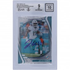 Jaylen Waddle Miami Dolphins Autographed 2021 Panini Absolute #106 Beckett Fanatics Witnessed Authenticated 9/10 Rookie Card - 9.5/9/9/8.5 Subgrades
