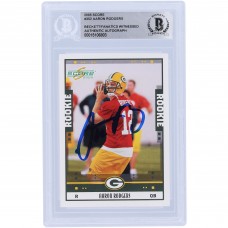 Aaron Rodgers Green Bay Packers Autographed 2005 Score #352 Beckett Fanatics Witnessed Authenticated Rookie Card