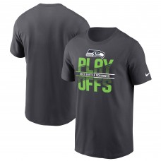 Футболка Seattle Seahawks Nike 2022 NFL Playoffs Iconic - Anthracite