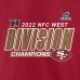 Футболка San Francisco 49ers 2022 NFC West Division Champions Divide & Conquer - Scarlet