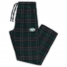 Пижамные штаны New York Jets Concepts Sport Big and Tall Ultimate Flannel - Green/Black